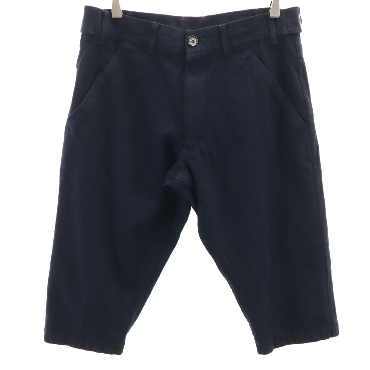 COMME des GARCONS SHIRT コムデギャルソンシャツ フランス製 ウール ショートパンツ XS 濃紺