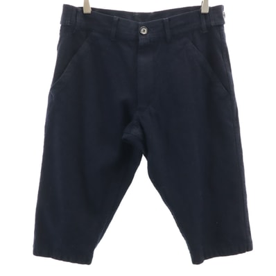 COMME des GARCONS SHIRT コムデギャルソンシャツ フランス製 ウール ショートパンツ XS 濃紺