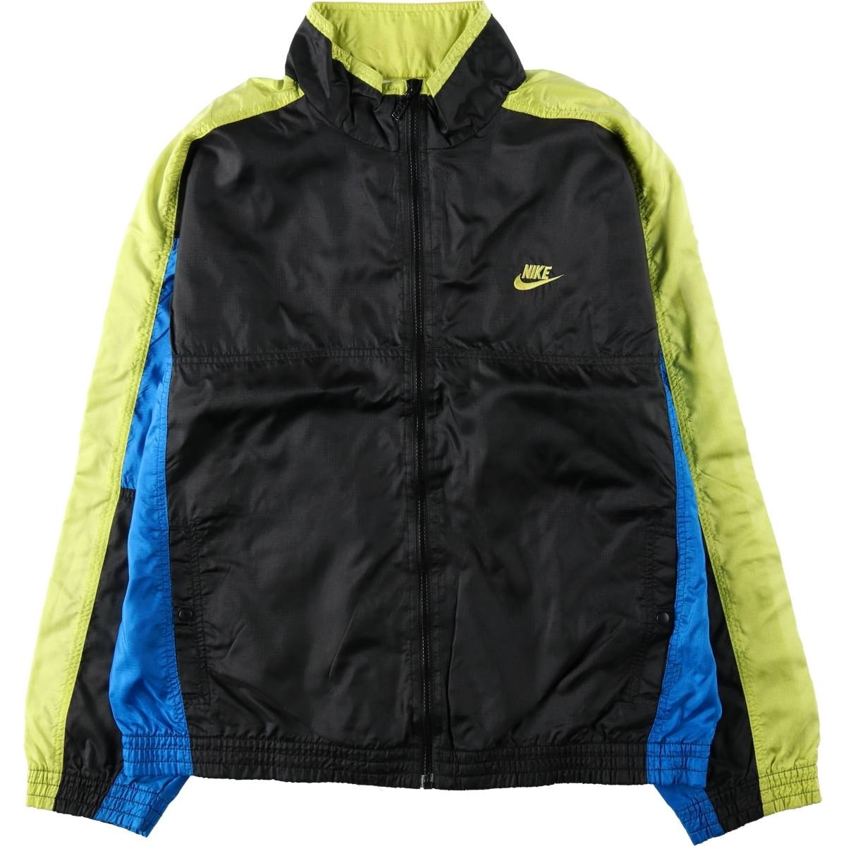 古着 90年代 ナイキ NIKE 銀タグ リップストップ ナイロンジャケット メンズL相当 ヴィンテージ/eaa632378