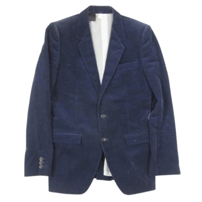 N.HOOLYWOOD エヌハリウッド ジャケット 207peg 2B コーデュロイ テーラード ジャケット ネイビー系 S【中古】