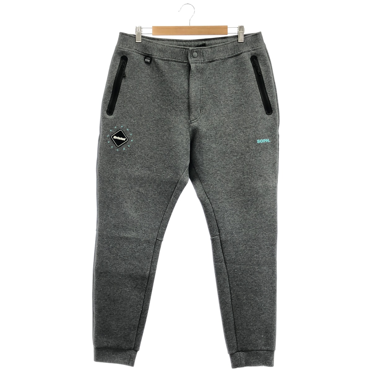 エフシーリアルブリストル FCRB-222025 22AW グレー TECH SWEAT TRAINING PANTS テック スウェット トレーニング パンツ XL