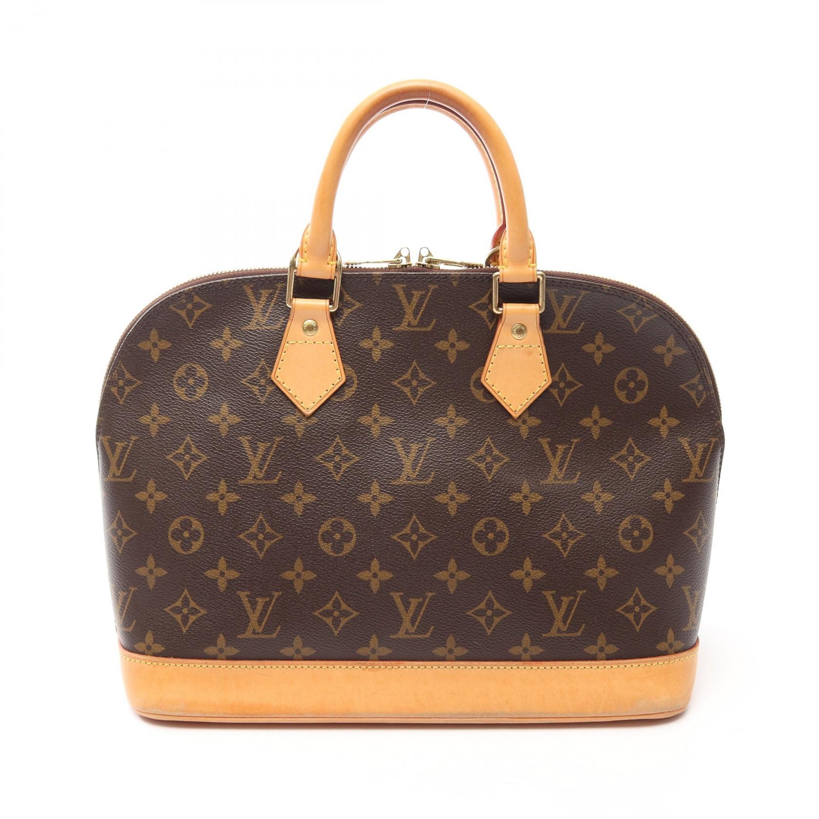 ルイ・ヴィトン LOUIS VUITTON アルマPM モノグラム ハンドバッグ バッグ PVCコーティングキャンバス レザー レディース ブラウン系 M51130 【中古】