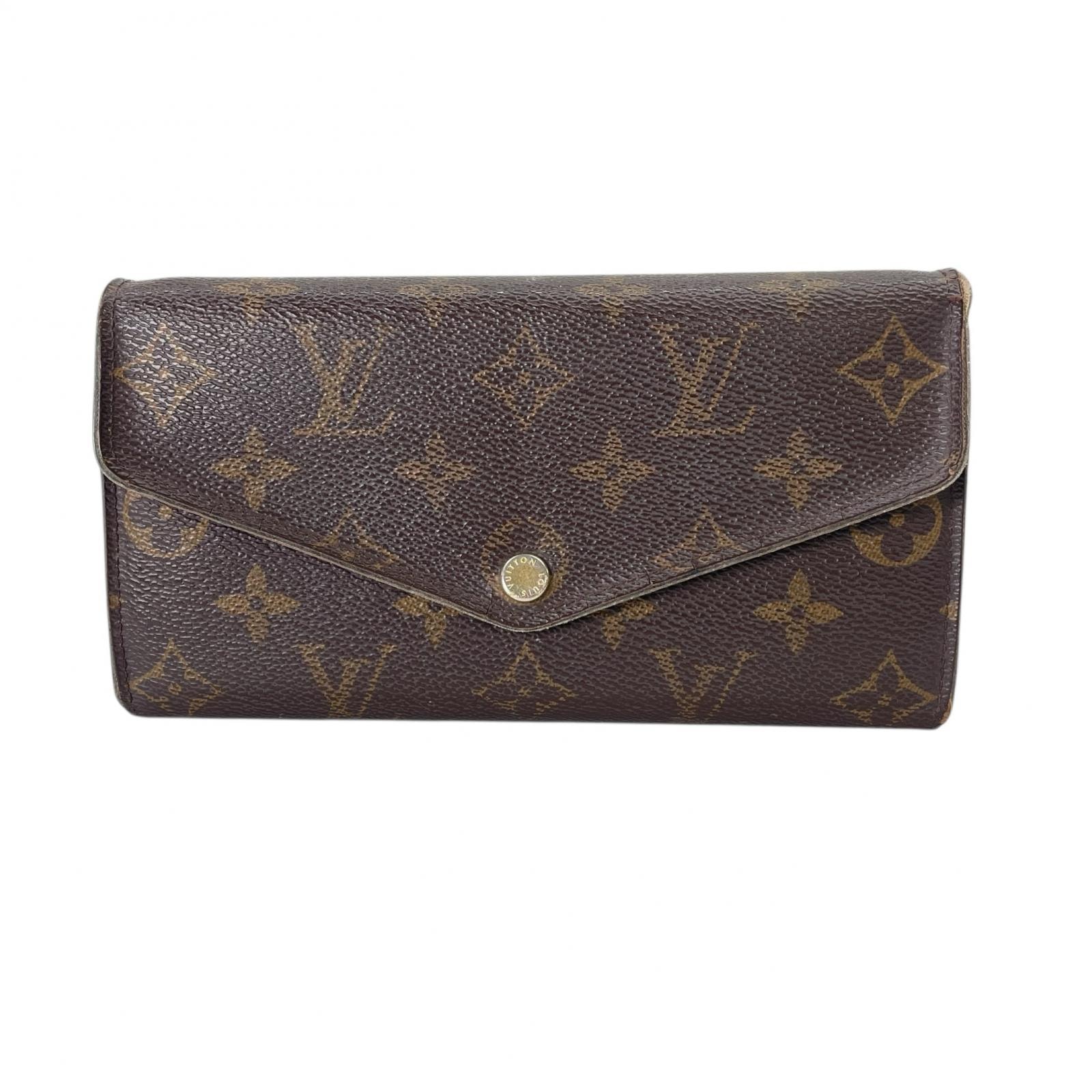 LOUIS VUITTON ルイ・ヴィトン ポルトフォイユサラ M60531 長財布 モノグラムキャンバス ブラウン レディース【中古】