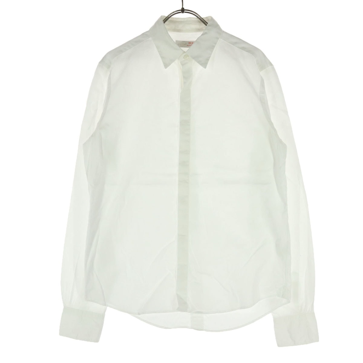 BEAMS ビームス 長袖 コットンシャツ M ホワイト