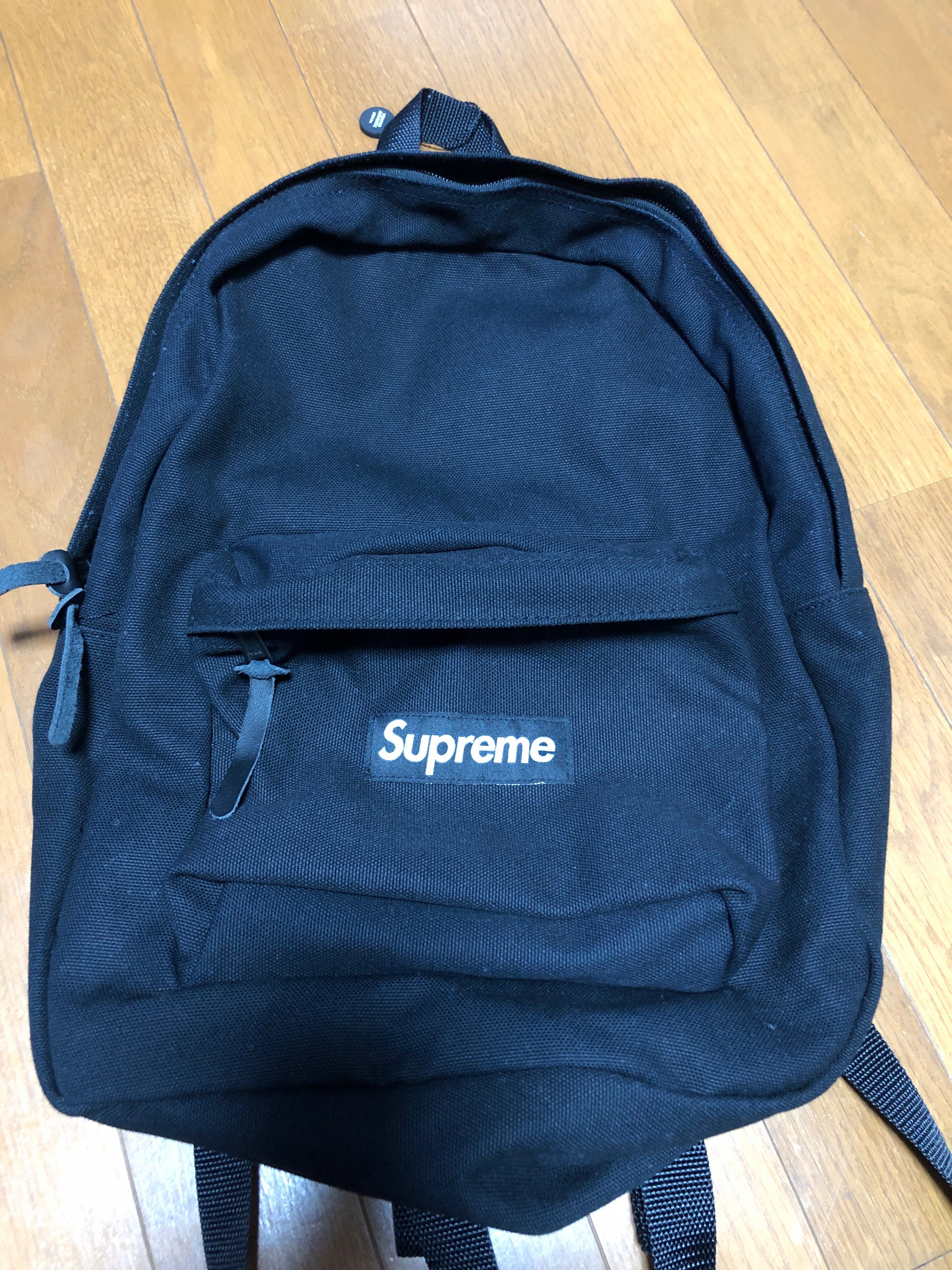 Supreme Canvas Backpack "Black"