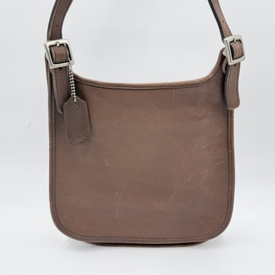 COACH(コーチ)9135 グラブタンレザー ショルダーバッグ ブラウン