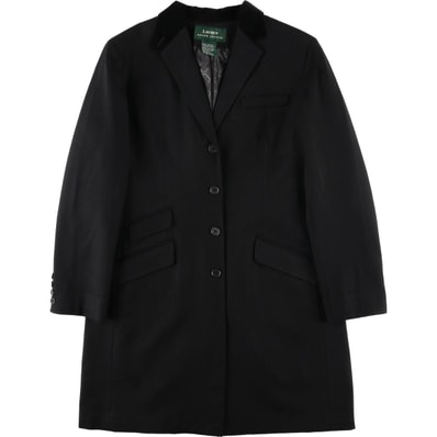古着 ラルフローレン Ralph Lauren LAUREN ローレン ロング ウールテーラードジャケット レディースL相当/eaa607977