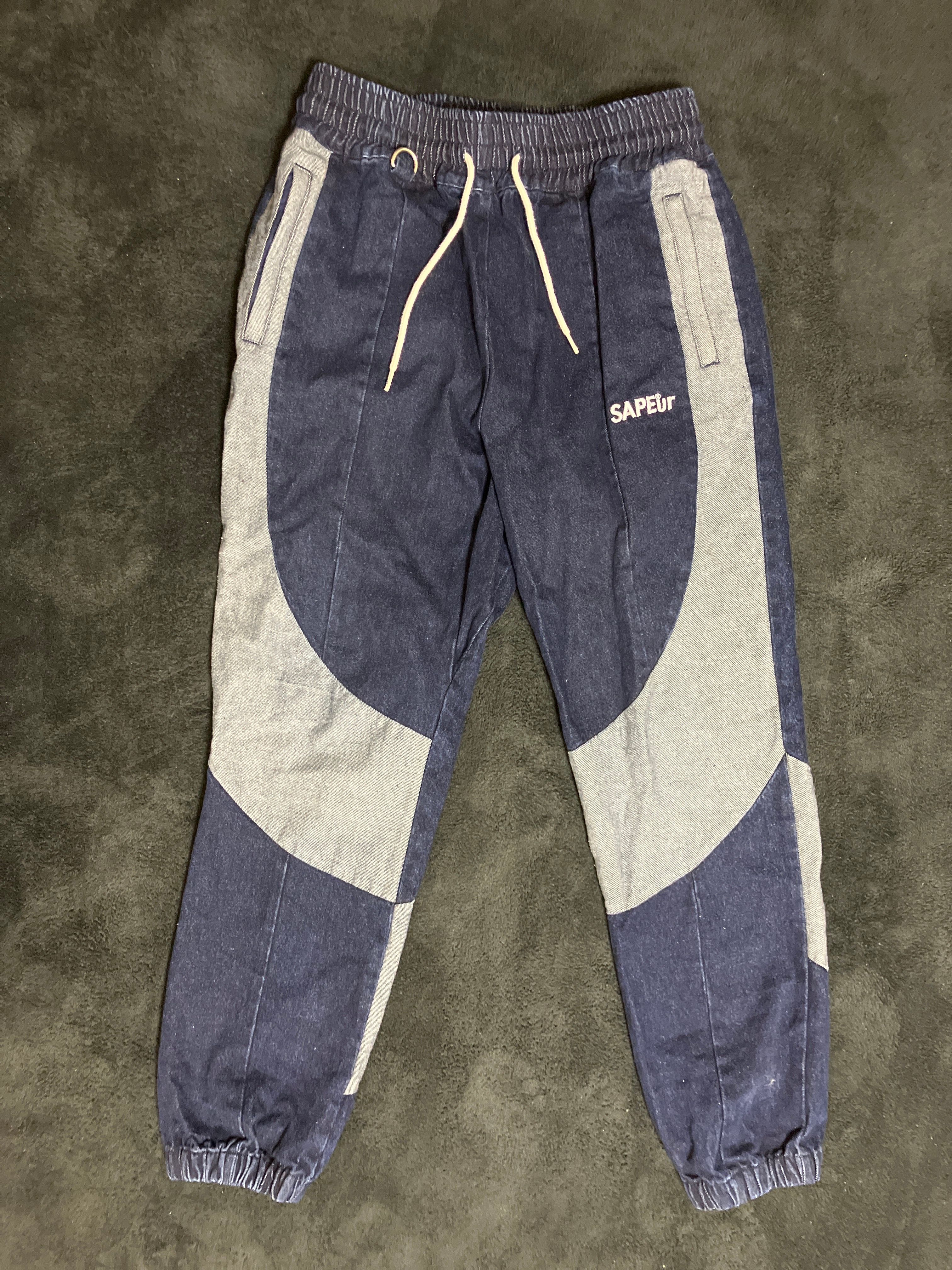 SAPEur DENIM TRACK PANTS "Indigo"