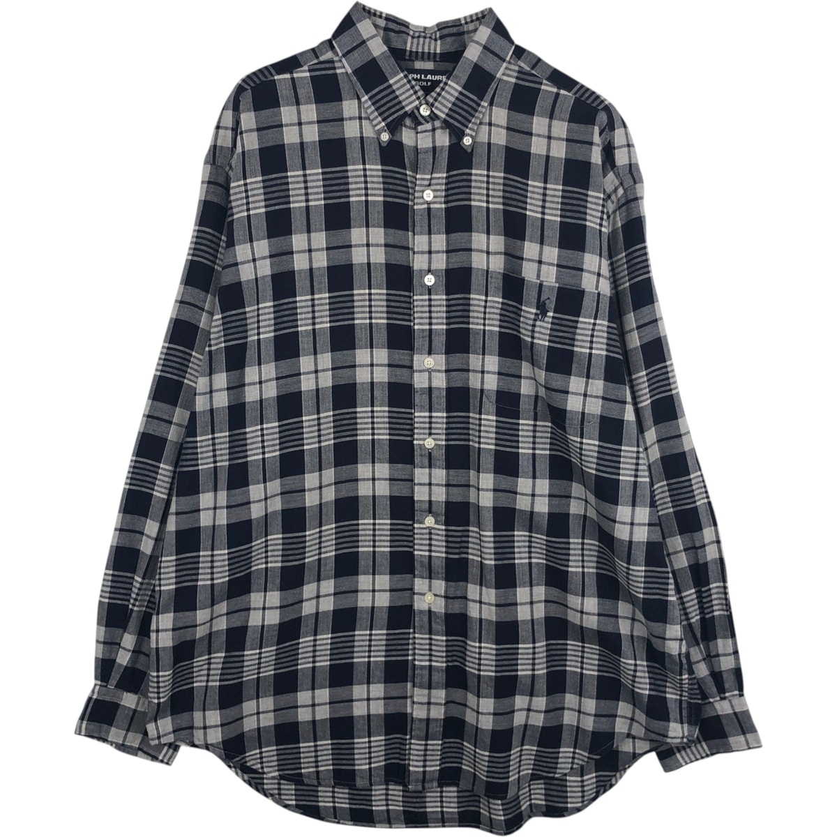 古着 ラルフローレン Ralph Lauren RALPH LAUREN GOLF TILDEN 長袖 ボタンダウンチェックシャツ メンズL相当/eaa629005