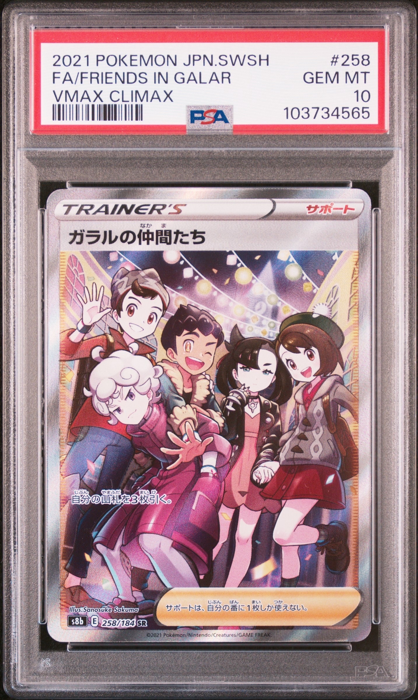 ガラルの仲間たち SR[S8b 258/184](ハイクラスパック「VMAXクライマックス」)