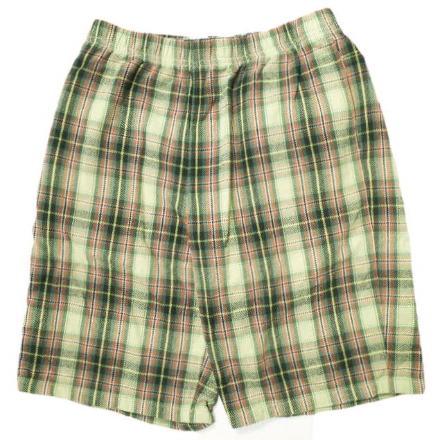 BEAMS ビームス 22SS チェックビーチショーツ 11-25-2337-803 M CREAM フランネル イージー ショートパンツ ボトムス g19961
