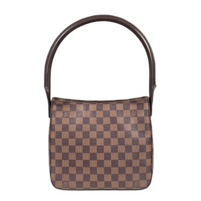 ルイヴィトン ルーピングMM SPO ダミエ ショルダーバッグ ダミエキャンバス N51157 ブラウン レディース LOUIS VUITTON 中古