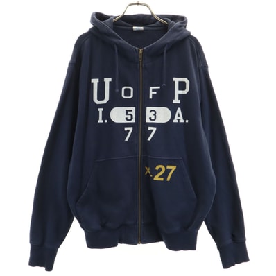 Champion チャンピオン 長袖 ジップパーカー M ネイビー