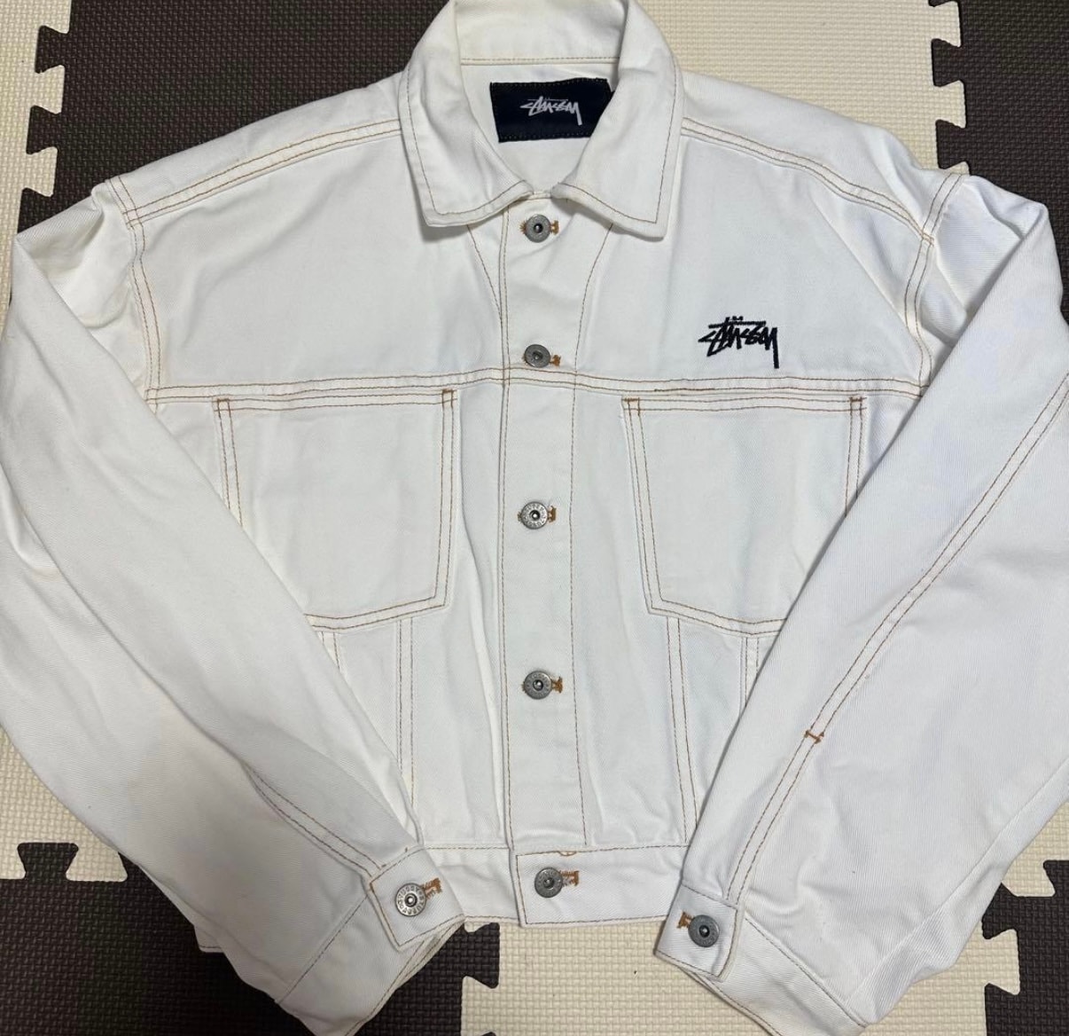 stussy デニムジャケット Mサイズ相当 短丈