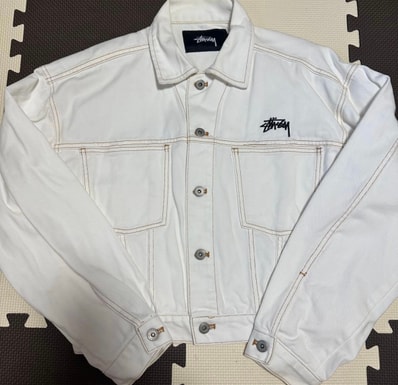 stussy デニムジャケット Mサイズ相当 短丈