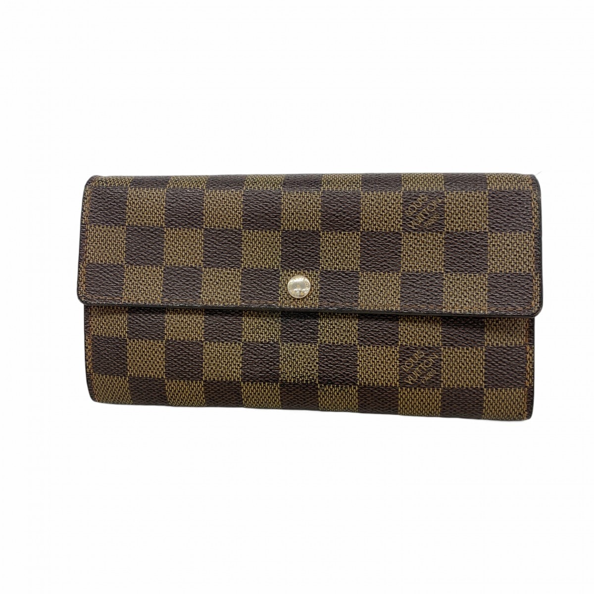 【6dc2938】ルイヴィトン 長財布 ダミエ ポルトフォイユサラ N61734 エベヌ【中古】レディース