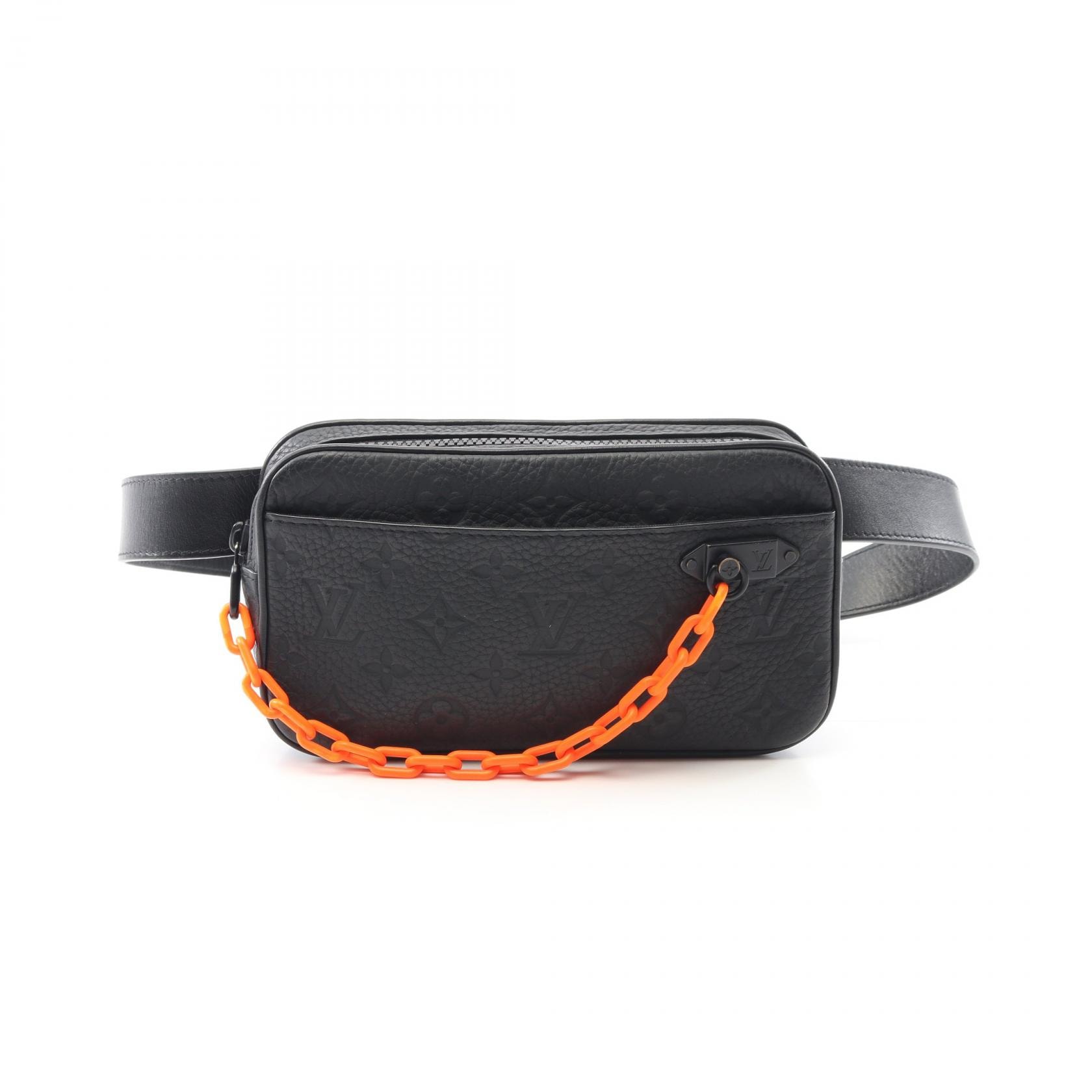 ルイ・ヴィトン LOUIS VUITTON ポシェット ヴォルガ ウエストバッグ ボディバッグ バッグ レザー モノグラム・トリヨンレザー ノワール メンズ ブラック系 M53550 【中古】