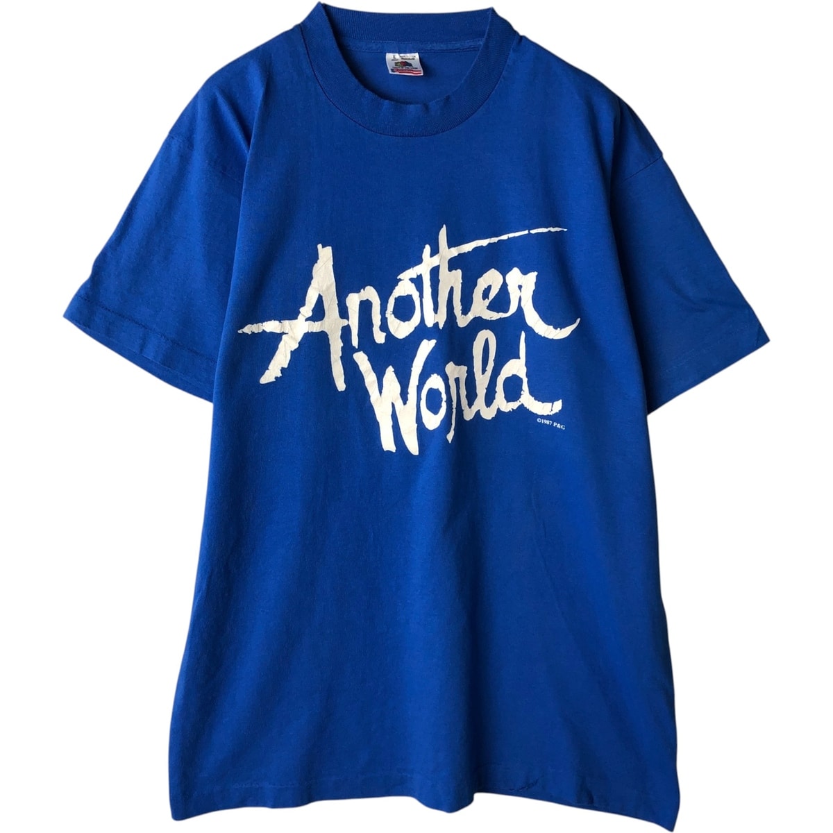 古着 80年代 フルーツオブザルーム FRUIT OF THE LOOM プリントTシャツ USA製 メンズL相当 ヴィンテージ/eaa639031