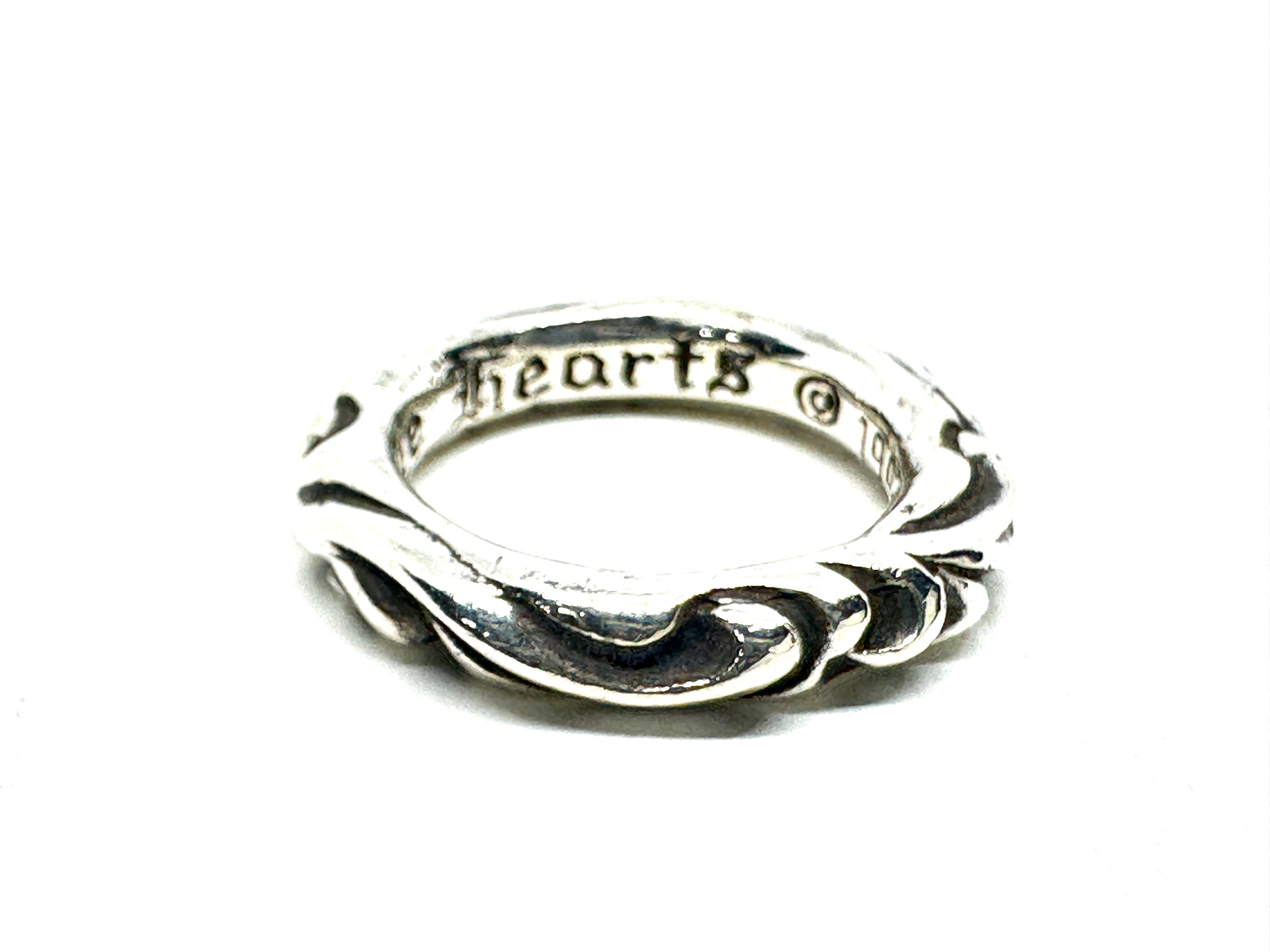 Chrome Hearts Scroll Band Ring "Silver"