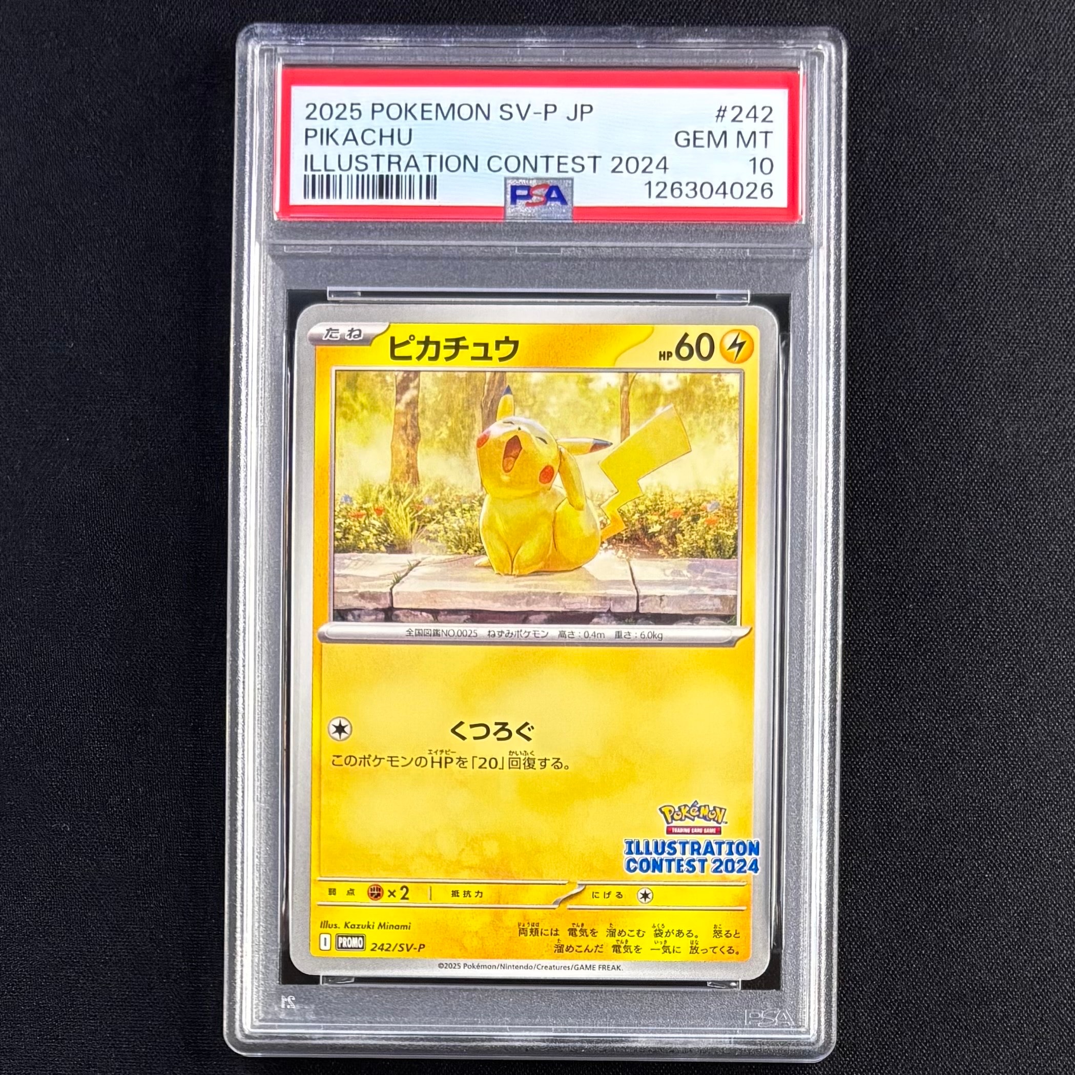 ピカチュウ [SV-P 242](プロモカードパック「イラストレーションコンテスト 2024 受賞作品プロモカード化記念キャンペーン」)