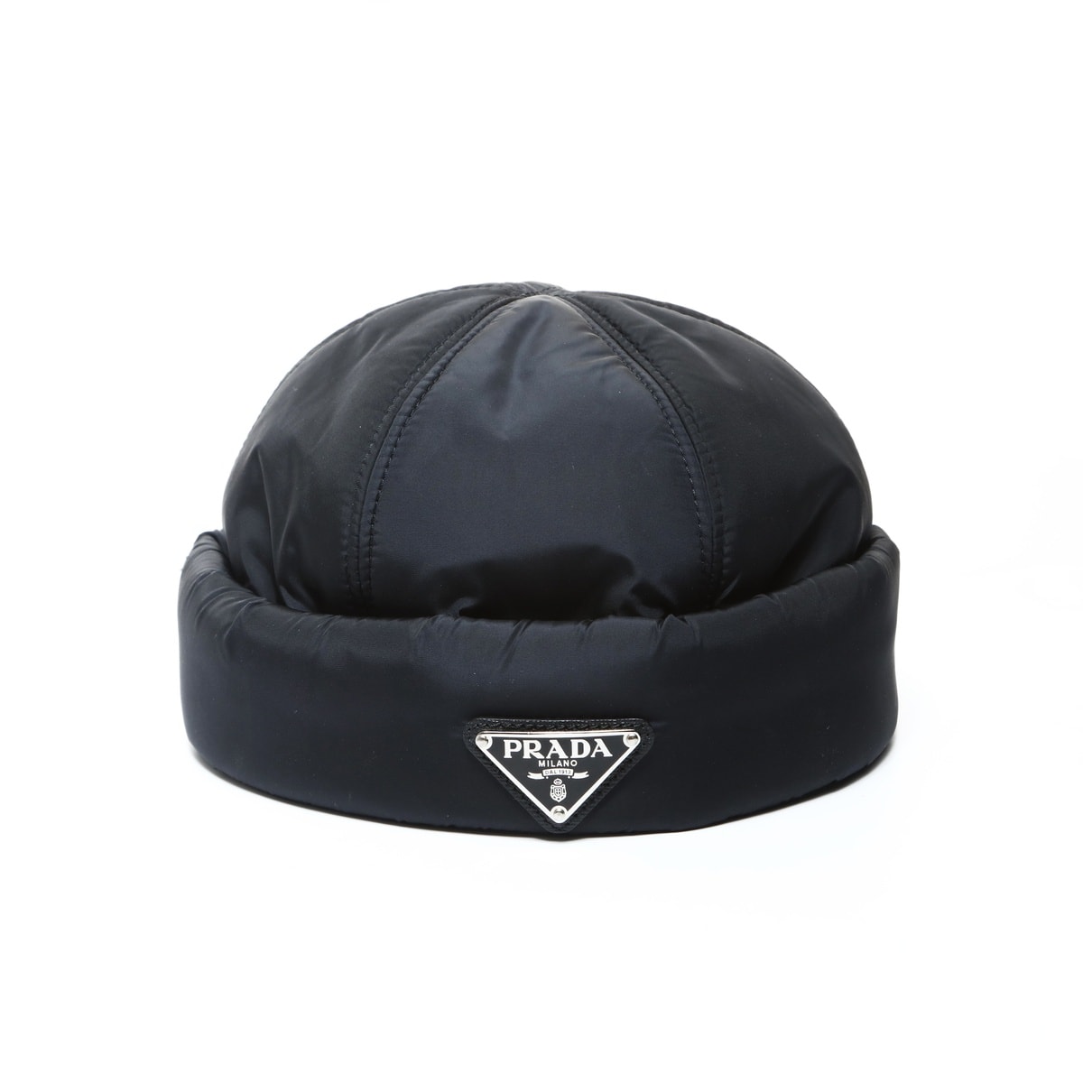 プラダ PRADA Re-Nylon XL リナイロン パデッドビーニー フィッシャーマンキャップ トライアングルロゴ 2HC168 ハット【中古】