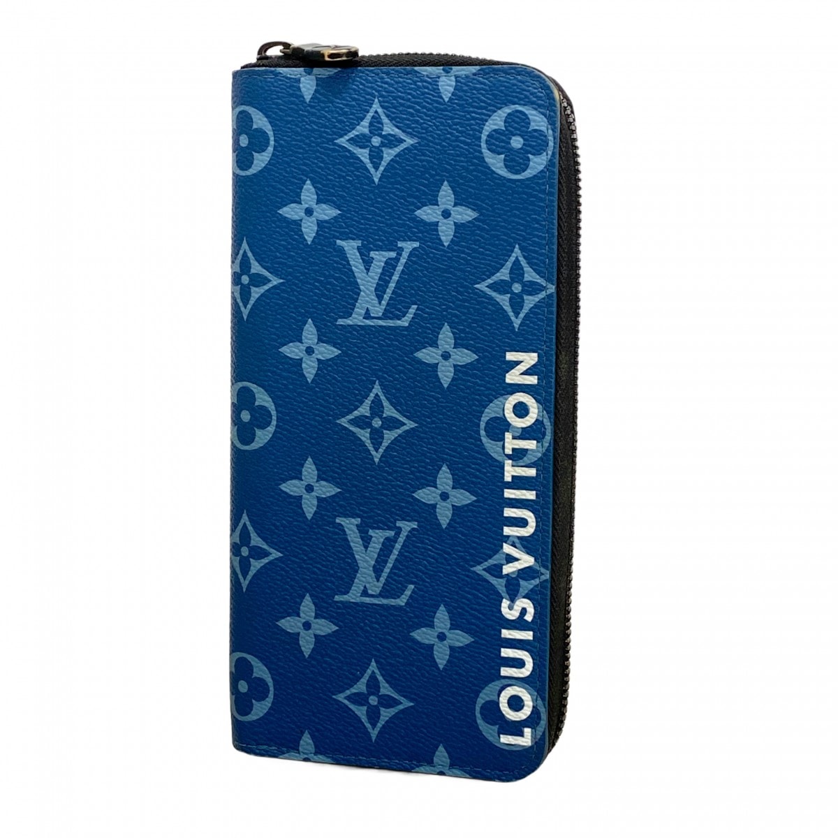 【6cd5830-k】ルイヴィトン 長財布 モノグラム ジッピーウォレットヴェルティカル M82799 ブルー【中古】メンズ