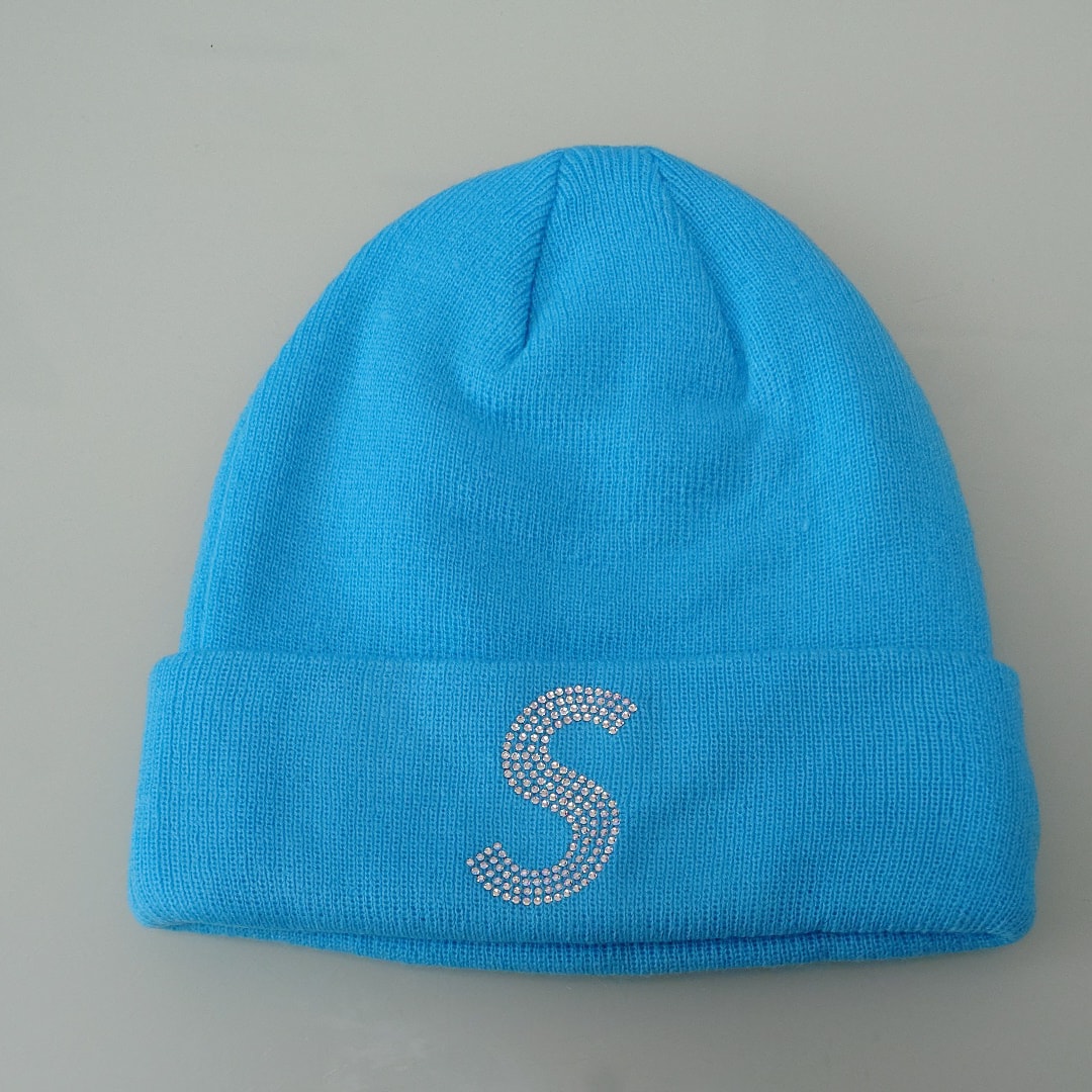 Supreme New Era® Swarovski® S Logo Beanie "Light Aqua"