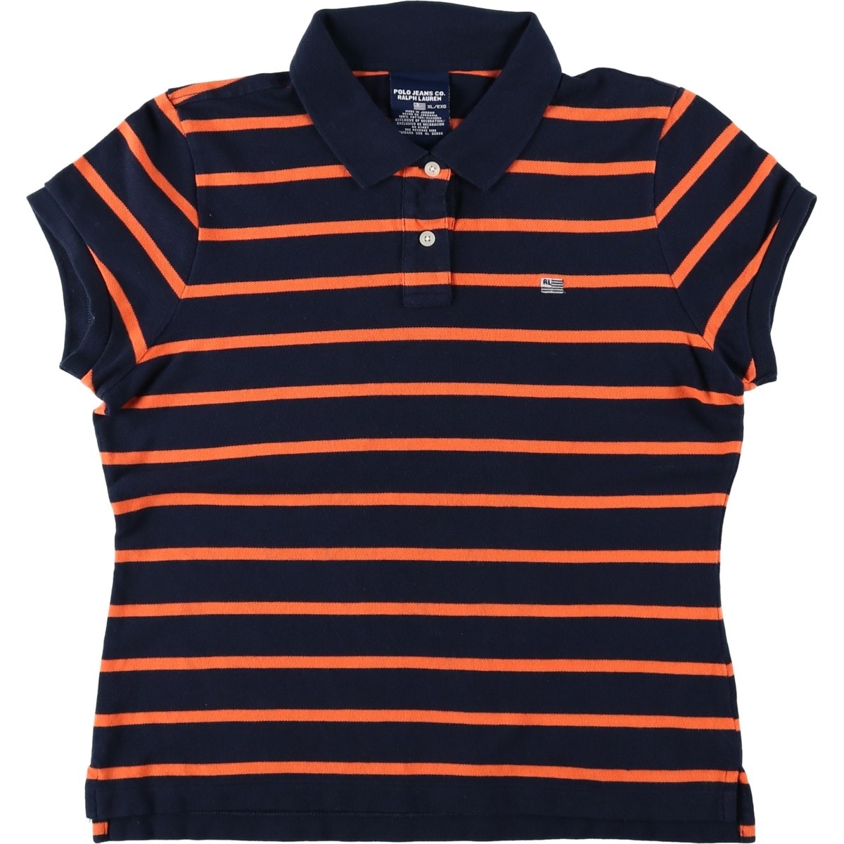古着 ラルフローレン Ralph Lauren POLO JEANS COMPANY 半袖 ボーダー ポロシャツ レディースM相当/eaa649747