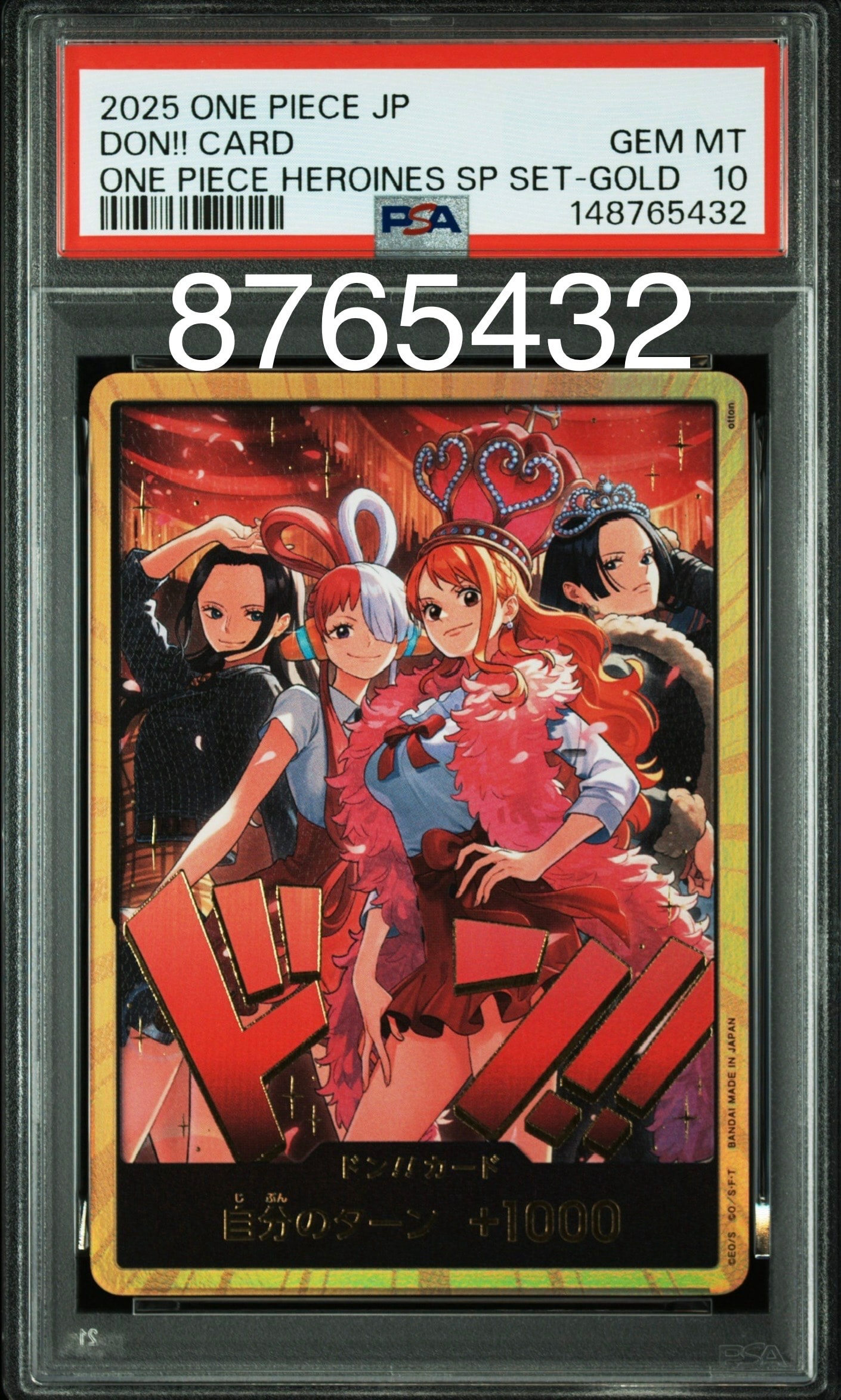 PSA10】ドン!!カード : ロビン&ウタ&ナミ&ハンコック スーパーパラレル