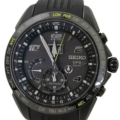 SEIKO セイコー 8X42-0AD0-3 SBXB143 Astron GPS Solar アストロン ジョコビッチ モデル ソーラー 腕時計 ウォッチ ブラック系【中古】