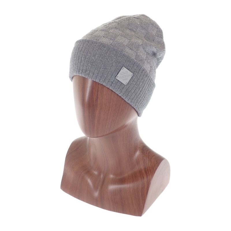 ルイヴィトン LOUIS VUITTON ビーニー・ネオプティ ダミエ M77985 ニットキャップ ウール グリクレール メンズ【中古】【Sランク】
