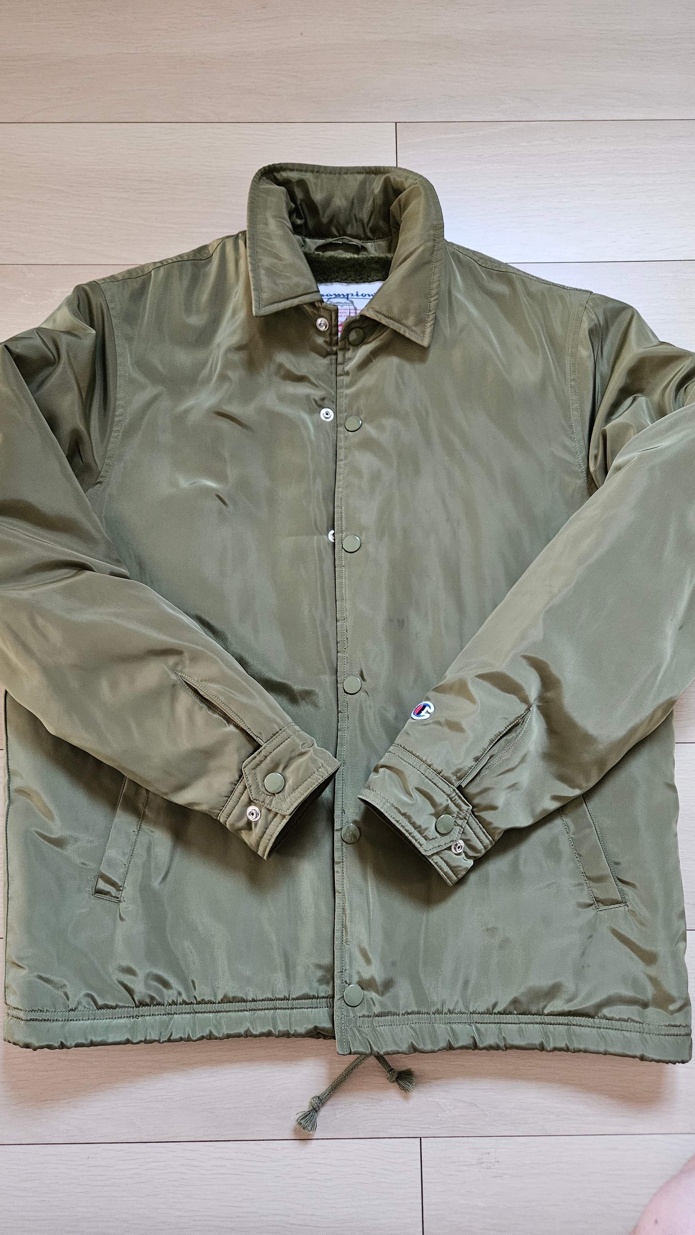 Supreme Champion Label Coaches Jacket "Olive"