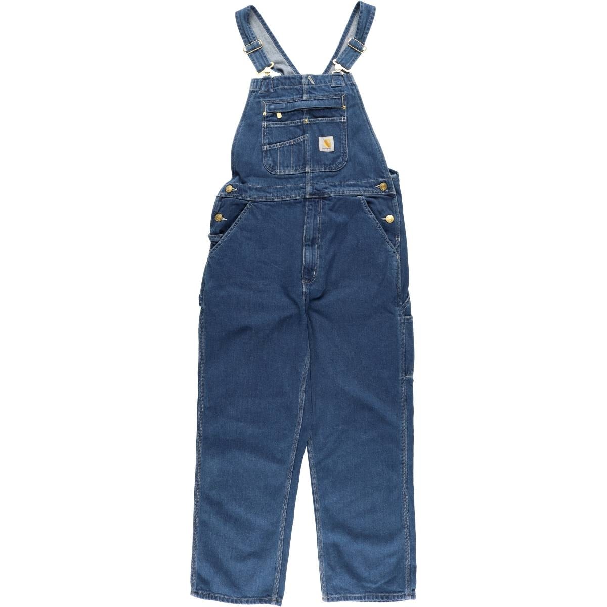 古着 カーハート Carhartt Loose Fit デニムオーバーオール メンズw35相当/eaa608228
