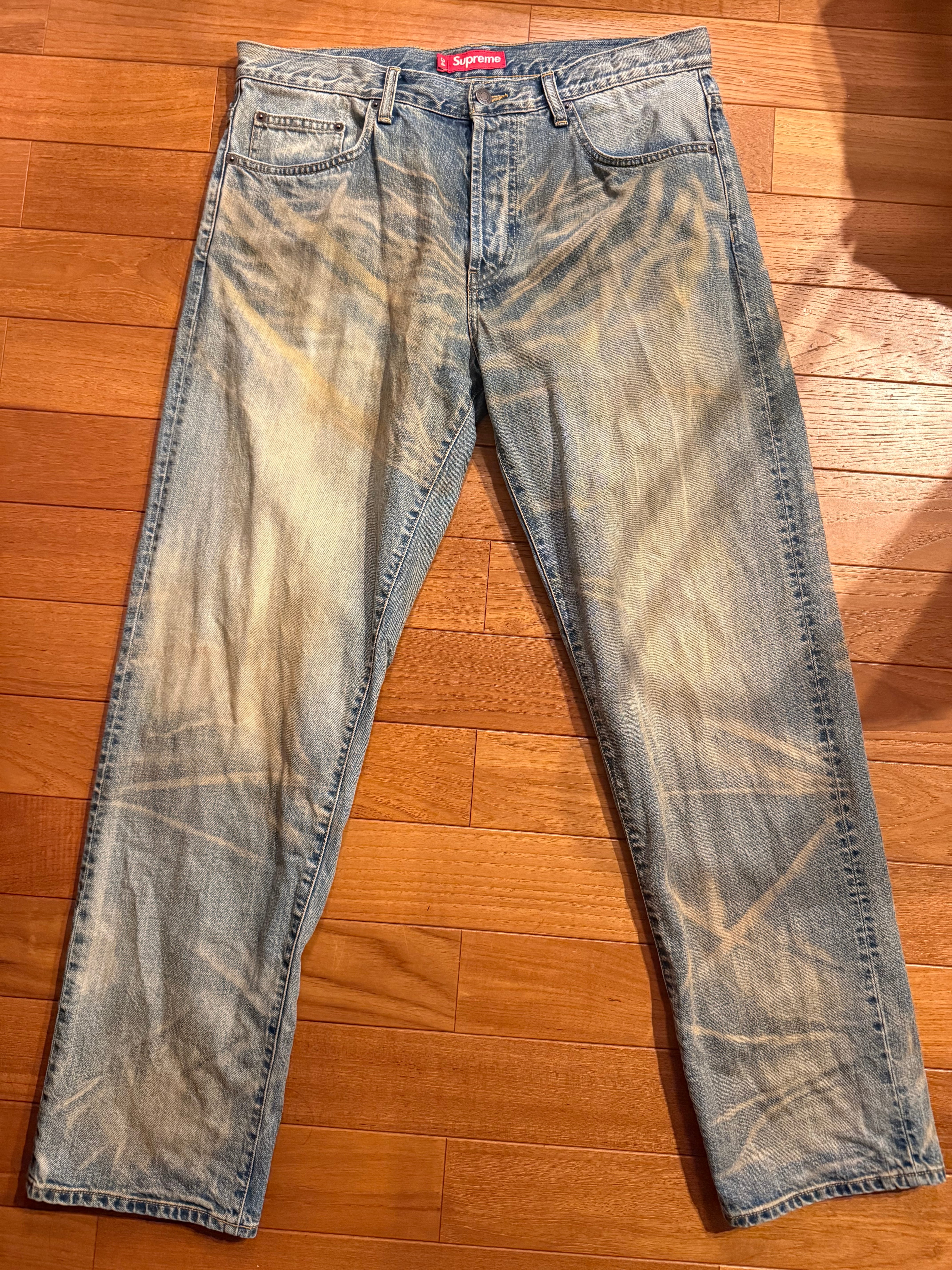 Supreme Regular Jean (25FW) "Dirty Indigo"