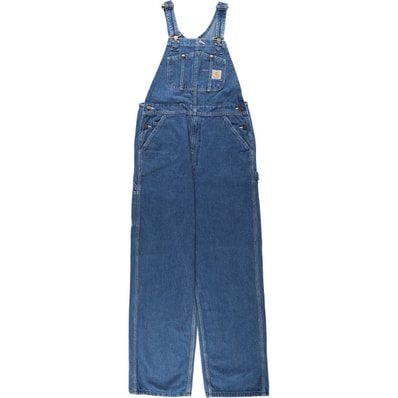 古着 カーハート Carhartt デニムオーバーオール メンズw34相当/eaa656759