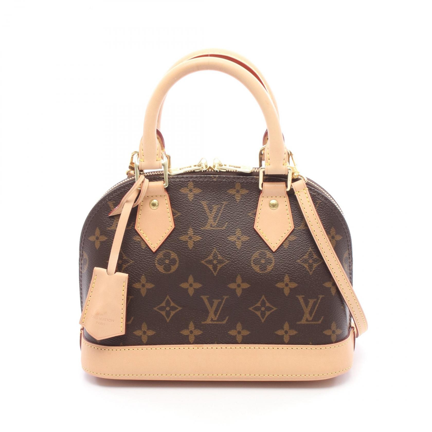 ルイ・ヴィトン LOUIS VUITTON アルマBB 2WAY ハンドバッグ バッグ PVCコーティングキャンバス レザー モノグラム レディース ブラウン系 M53152 【中古】