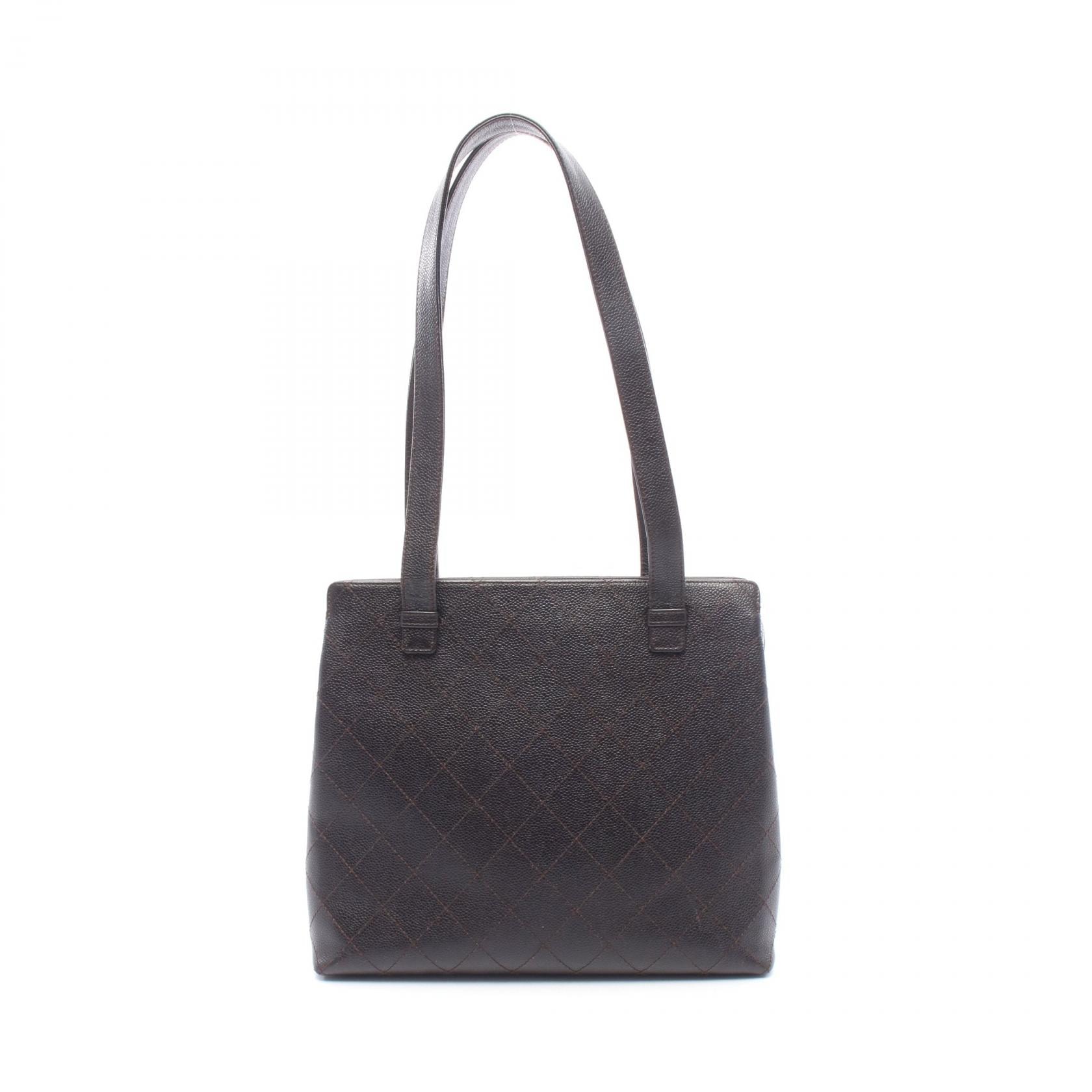 シャネル CHANEL マトラッセ トートバッグ バッグ カーフ(牛革) レディース ブラウン系 【中古】