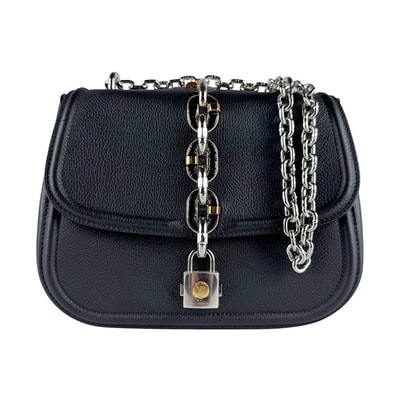 ルイ ヴィトン LOUIS VUITTON ショルダーバッグ チェーンイット レザー ブラック レディース【中古】 z10556