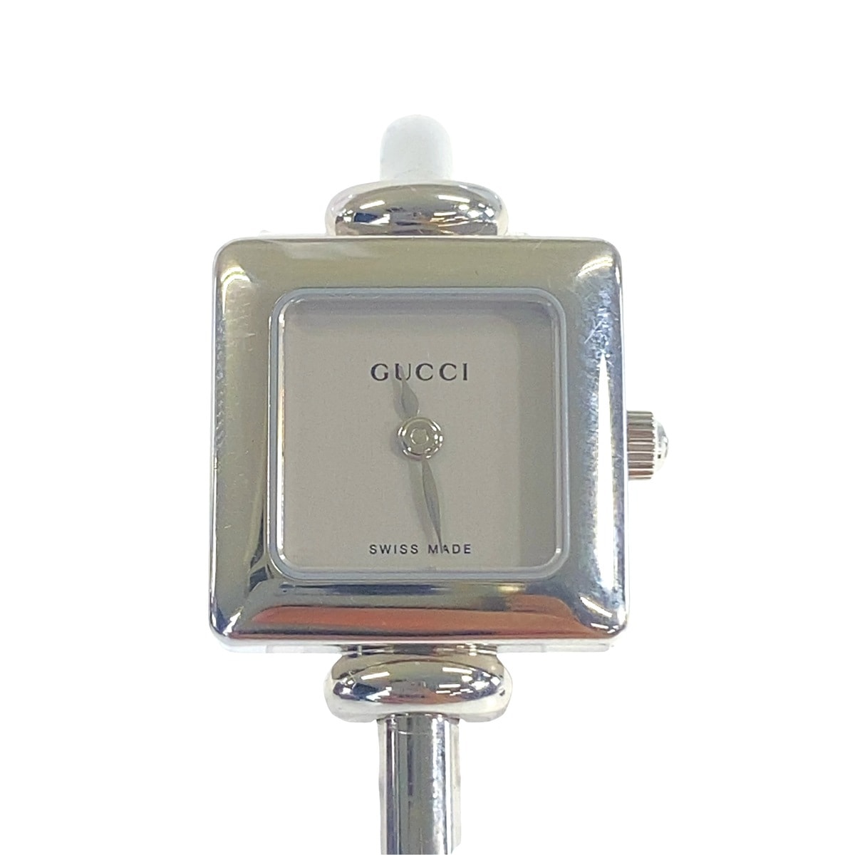 美品 GUCCI グッチ ヴィンテージ シルバー ステンレススチール 腕時計 クオーツ 1-0289027 【中古】
