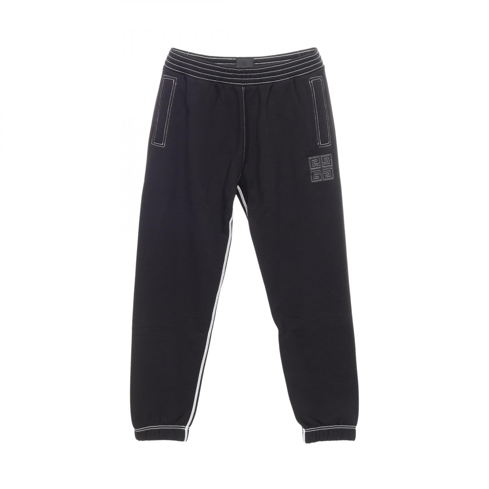 ジバンシィ GIVENCHY 4Gロゴ パンツ 衣料品 ボトムス コットン メンズ ブラック系 BM51DA3YPQ004M 【新品】