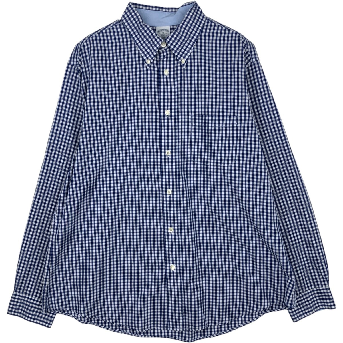 古着 ブルックスブラザーズ Brooks Brothers 1818 REGENT 半袖 ボタンダウン チェックシャツ メンズXL相当/eaa632585