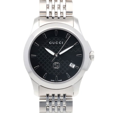 グッチ Gタイムレス 腕時計 時計 ステンレススチール 126.5 クオーツ レディース 1年保証 GUCCI 中古