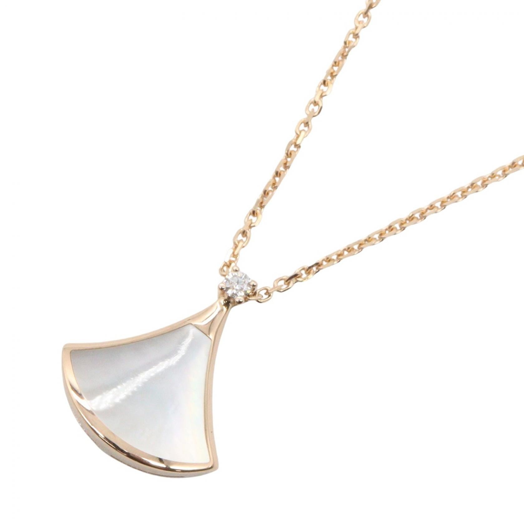 ブルガリ BVLGARI ディーヴァドリームネックレス ネックレス ジュエリー K18PG(ピンクゴールド) ダイヤモンド マザーオブパール レディース ゴールド系 / クリア系 / ホワイト系 359986 【中古】