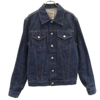 HELMUT LANG ヘルムートラング 99年 00s イタリア製 本人期 オールド デニムジャケット 44 インディゴブルー トラッカー