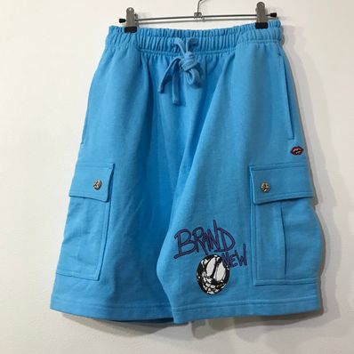 Chrome Hearts Matty Boy Brain New Sweat Half Pants "Blue"