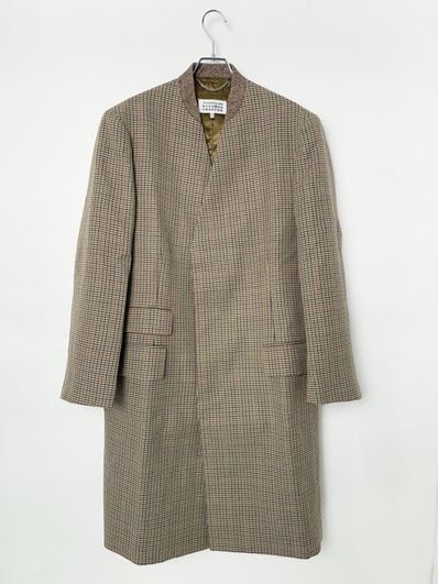 Maison Margiela Wool Twill Minimal Coat "Brown"