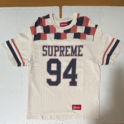 Supreme Patchwork Yoke Football Top "Stone"