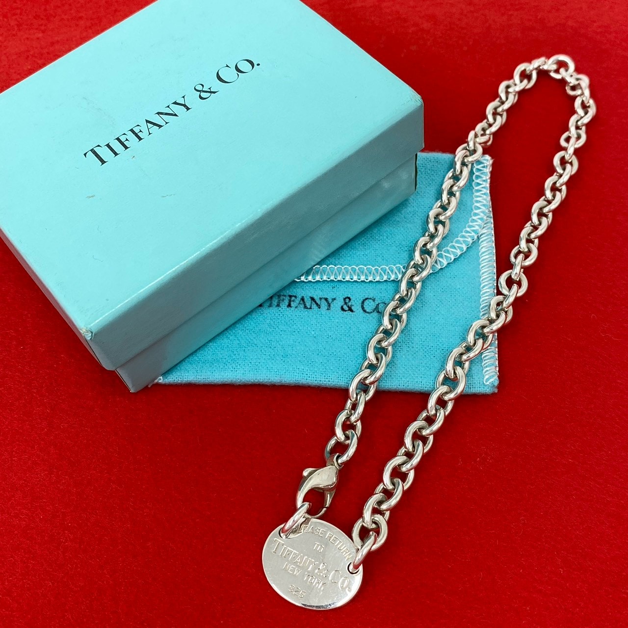 TIFFANY&Co. ティファニー リターントゥ オーバル ネックレス シルバー925 ネックレス シルバー
 18152