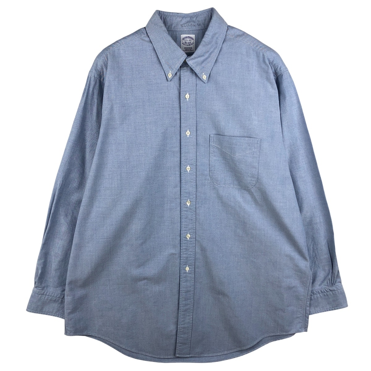 古着 ブルックスブラザーズ Brooks Brothers Est.1818 長袖 ボタンダウンシャツ USA製 メンズXL相当/eaa608003
