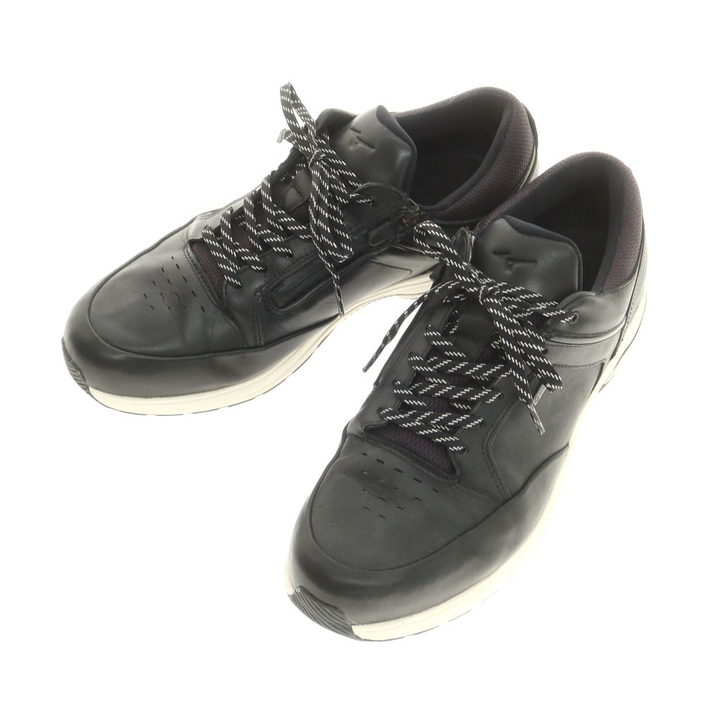【中古】ミズノ MizunoTHE LD GTX レザー スニーカー ブラック【サイズ27】【メンズ】